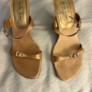 Chinese Laundry Gold Strappy Sandals Size 8